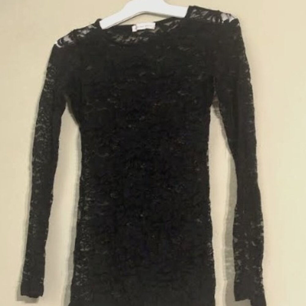 Women's long sleeve lace top